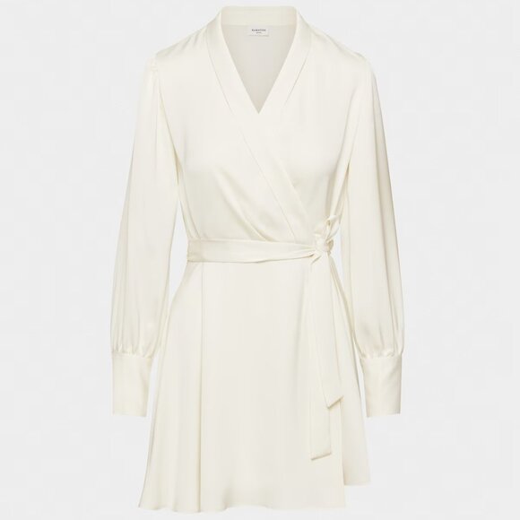 Aritzia Babaton satin dress, M light blue - Picture 4 of 7